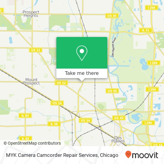 Mapa de MYK Camera Camcorder Repair Services