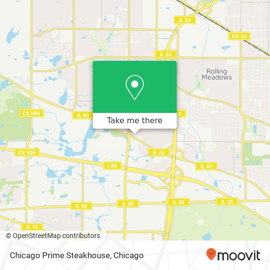 Chicago Prime Steakhouse map