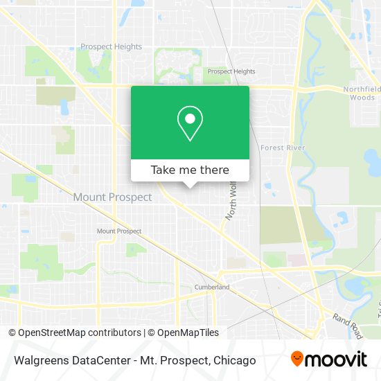 Walgreens DataCenter - Mt. Prospect map