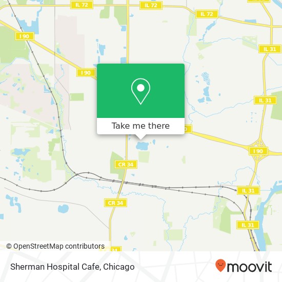 Mapa de Sherman Hospital Cafe