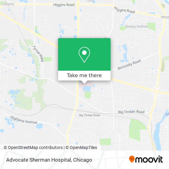 Mapa de Advocate Sherman Hospital