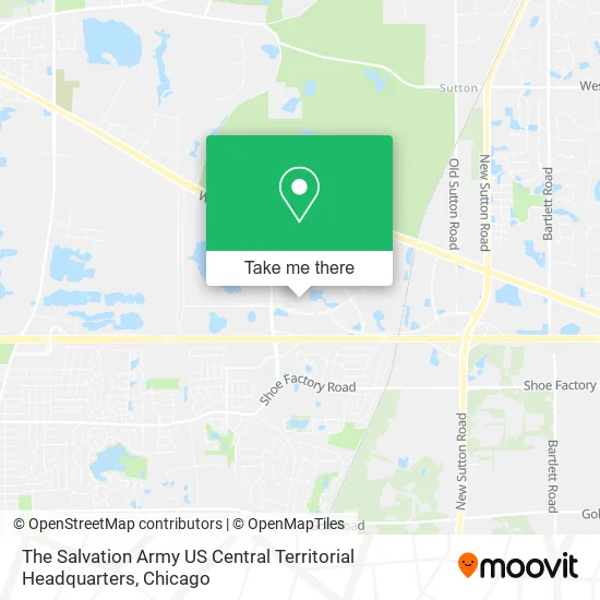 The Salvation Army US Central Territorial Headquarters map