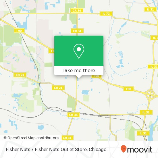 Fisher Nuts / Fisher Nuts Outlet Store map