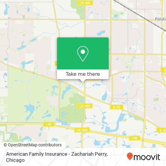 American Family Insurance - Zachariah Perry map