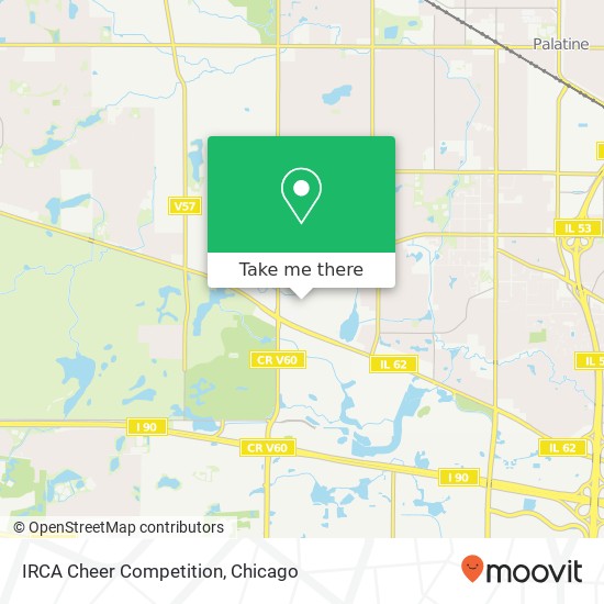 IRCA Cheer Competition map