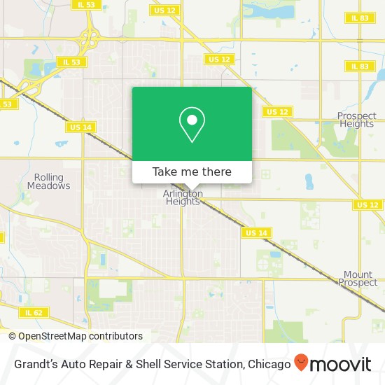 Mapa de Grandt’s Auto Repair & Shell Service Station