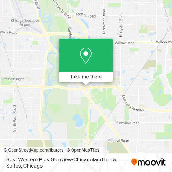 Best Western Plus Glenview-Chicagoland Inn & Suites map