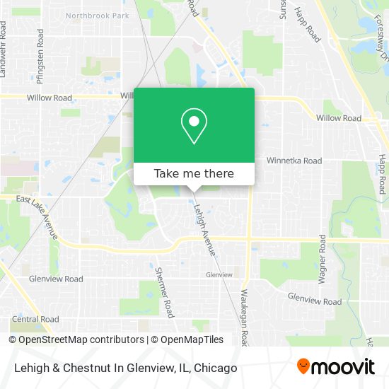 Lehigh & Chestnut In Glenview, IL map