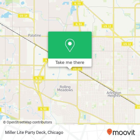 Miller Lite Party Deck map