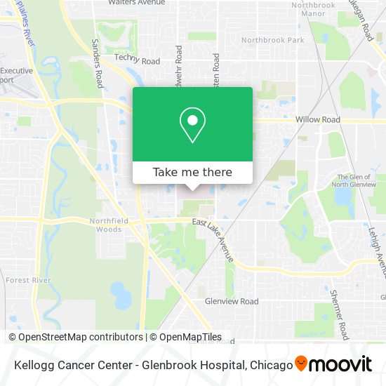 Mapa de Kellogg Cancer Center - Glenbrook Hospital