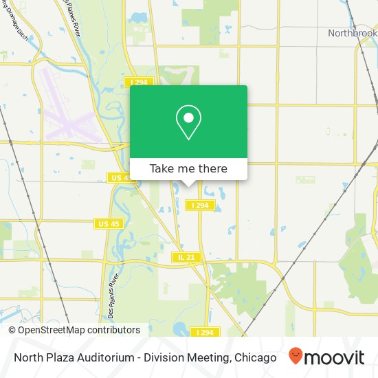 Mapa de North Plaza Auditorium - Division Meeting