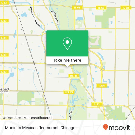 Mapa de Monica's Mexican Restaurant