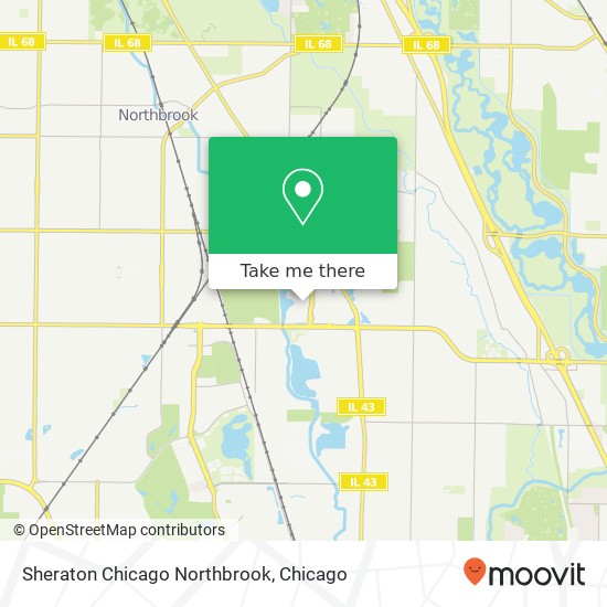Sheraton Chicago Northbrook map