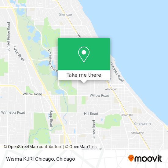 Wisma KJRI Chicago map