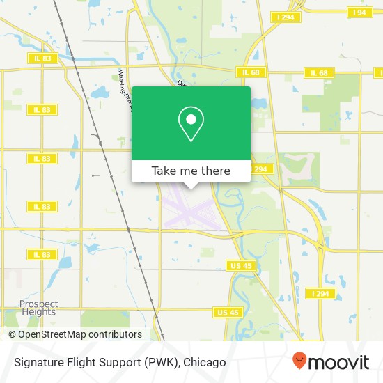 Signature Flight Support (PWK) map