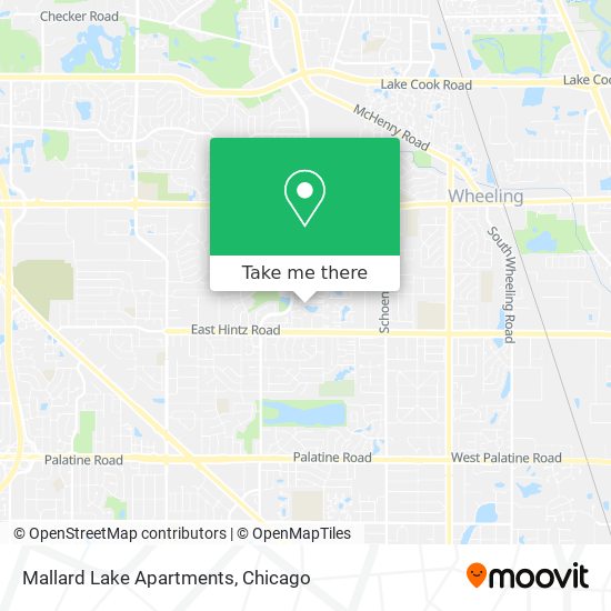 Mallard Lake Apartments map