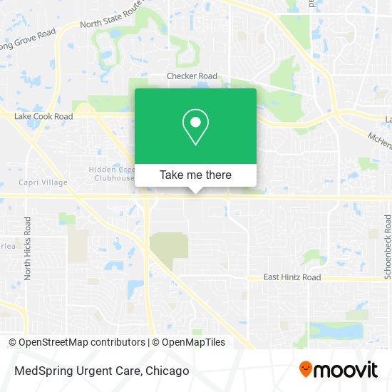 Mapa de MedSpring Urgent Care