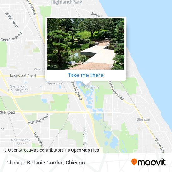 Chicago Botanic Garden map