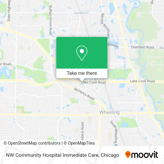 NW Community Hospital Immediate Care map