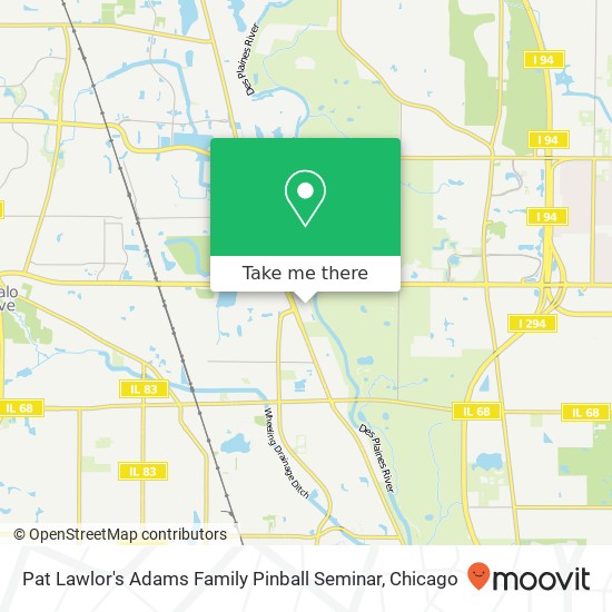 Pat Lawlor's Adams Family Pinball Seminar map