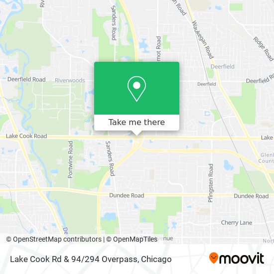 Lake Cook Rd & 94/294 Overpass map