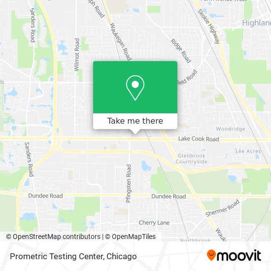 Prometric Testing Center map