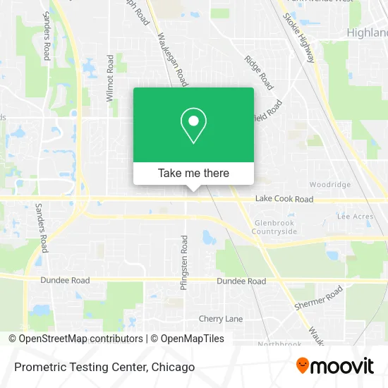 Prometric Testing Center map