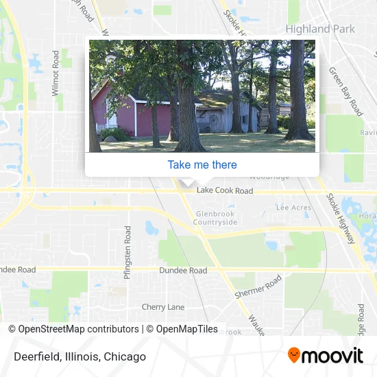 Deerfield, Illinois map