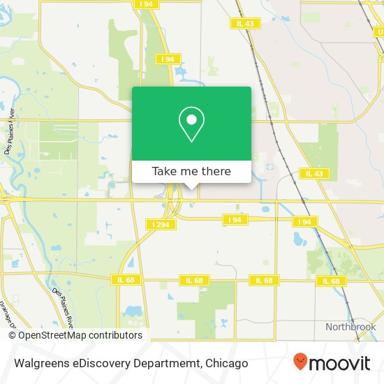 Mapa de Walgreens eDiscovery Departmemt