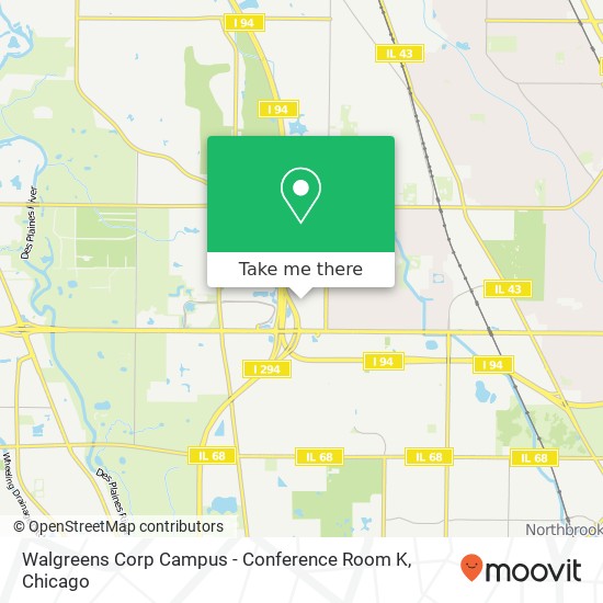 Mapa de Walgreens Corp Campus - Conference Room K