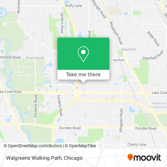 Mapa de Walgreens Walking Path