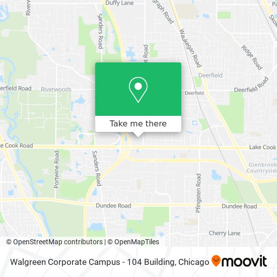 Mapa de Walgreen Corporate Campus - 104 Building