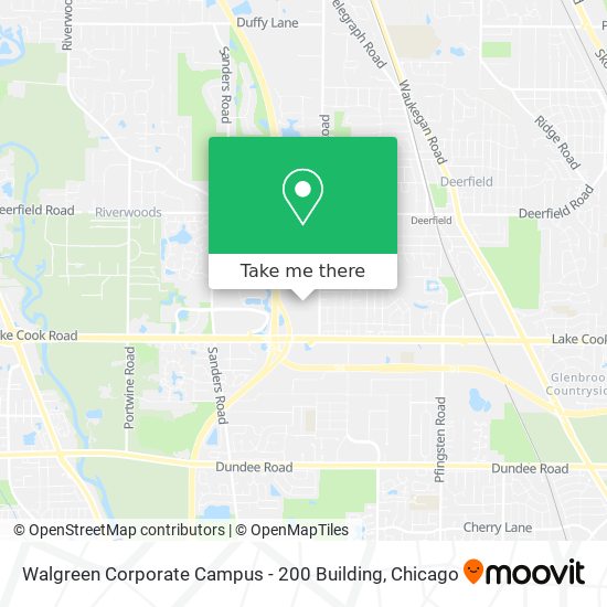 Mapa de Walgreen Corporate Campus - 200 Building
