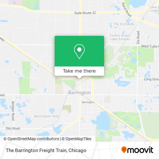 The Barrington Freight Train map