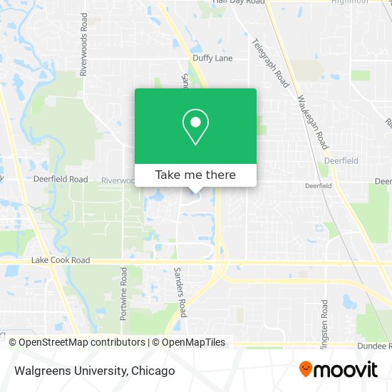 Walgreens University map