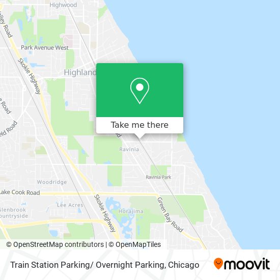 Train Station Parking/ Overnight Parking map