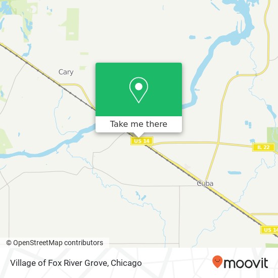 Mapa de Village of Fox River Grove