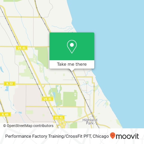 Performance Factory Training / CrossFit PFT map