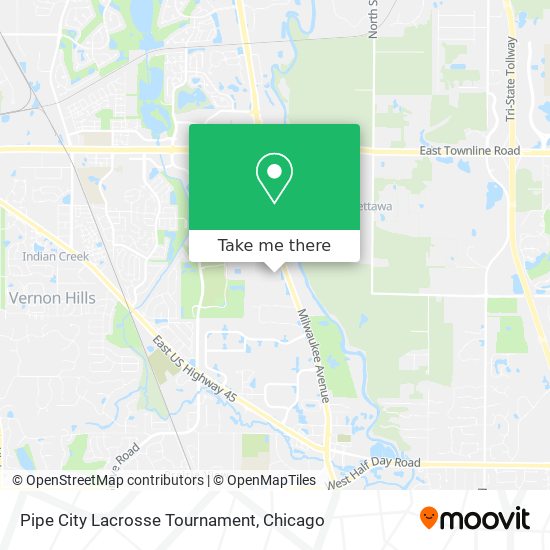 Mapa de Pipe City Lacrosse Tournament
