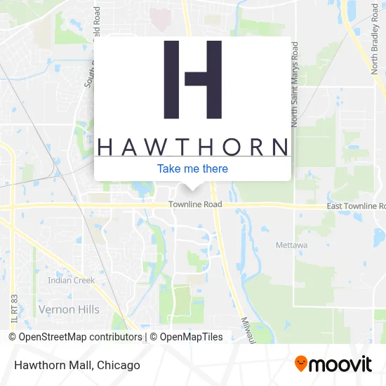 Hawthorn Mall map