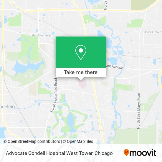 Advocate Condell Hospital West Tower map