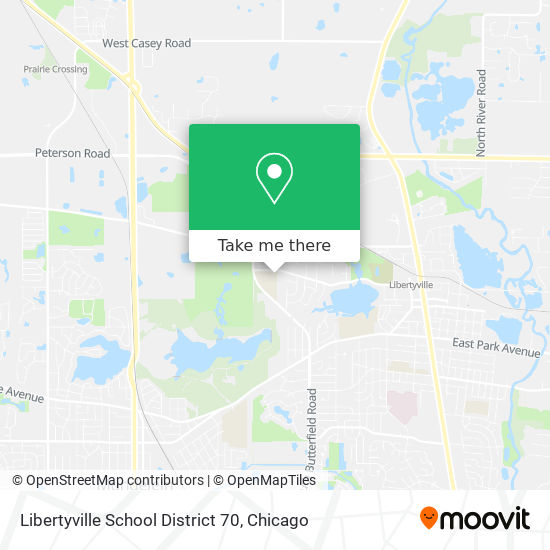 Libertyville School District 70 map