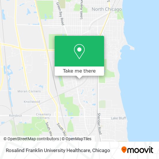 Rosalind Franklin University Healthcare map