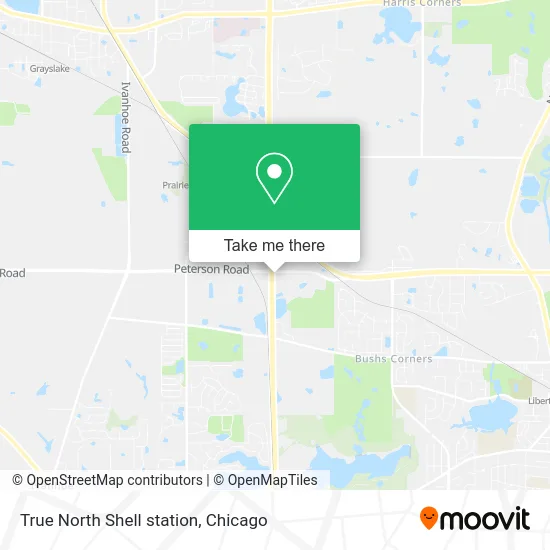 True North Shell station map