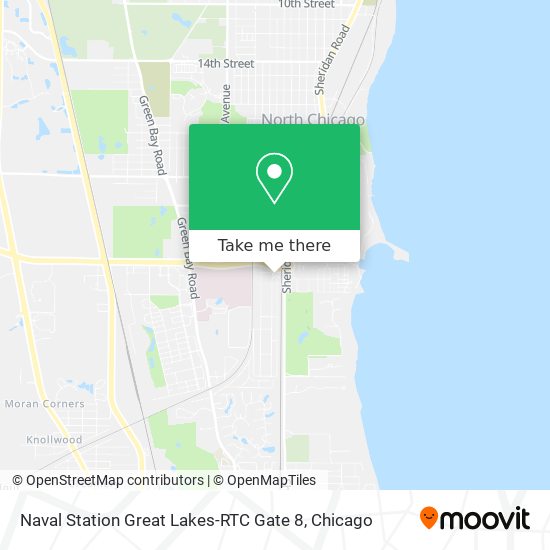 Mapa de Naval Station Great Lakes-RTC Gate 8