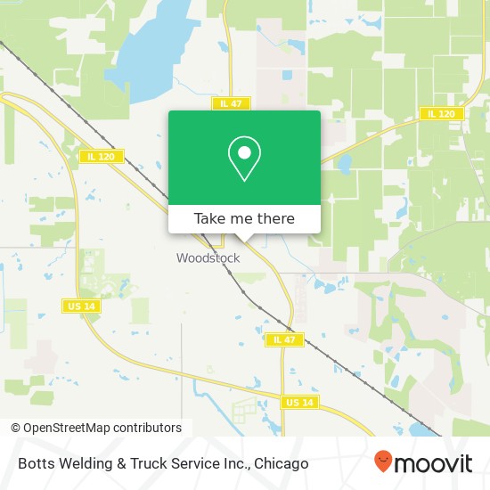 Mapa de Botts Welding & Truck Service Inc.