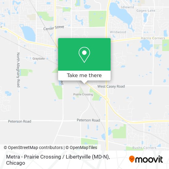 Metra - Prairie Crossing / Libertyville (MD-N) map