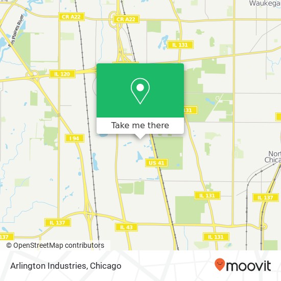 Arlington Industries map