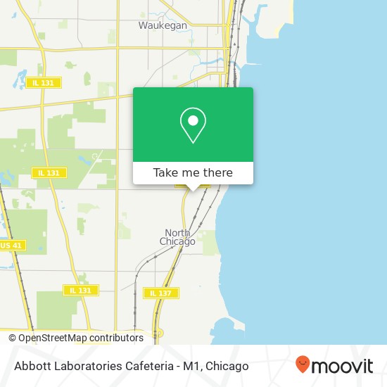 Abbott Laboratories Cafeteria - M1 map