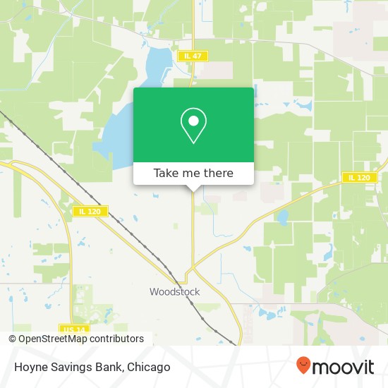 Hoyne Savings Bank map